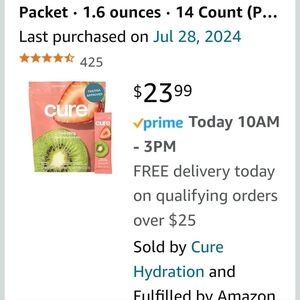 Cure electrolytes. Bought too many any they're non returnable. Unopened. New